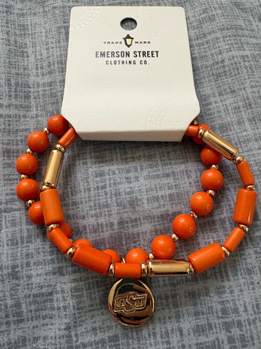 Emerson Street Oklahoma State Charm Bracelet